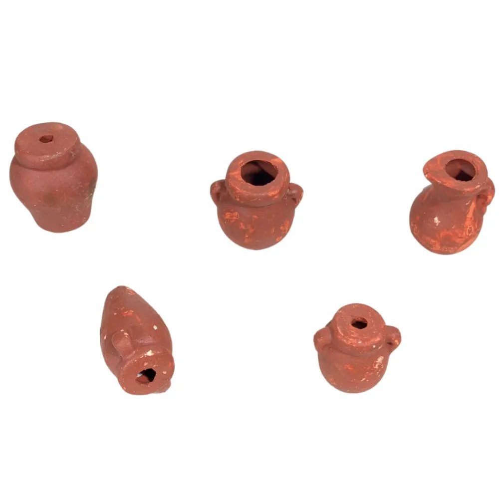Set of 5 Terracotta Amphorae for 10–12 cm Nativity Figures