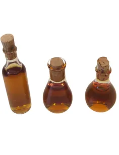 Set of 3 Glass Vinegar Bottles, for 25–30 cm Nativity Figures 2
