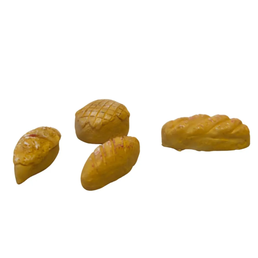 4-Piece Resin Bread Set for 15–20 cm Nativity Figures