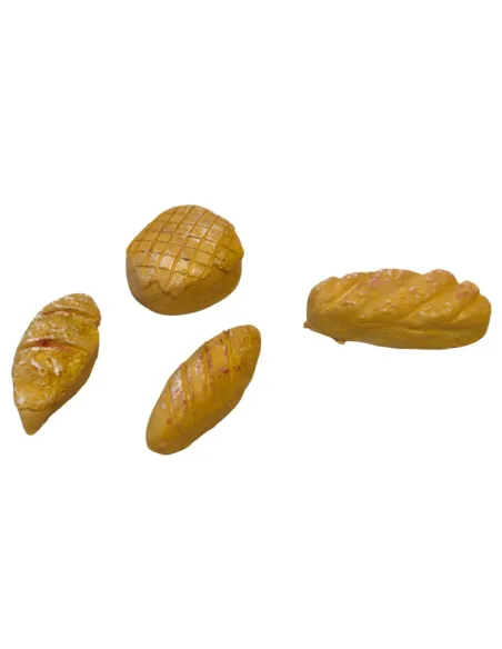 4-Piece Resin Bread Set for 15–20 cm Nativity Figures