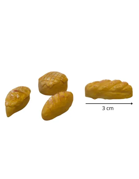 4-Piece Resin Bread Set for 15–20 cm Nativity Figures