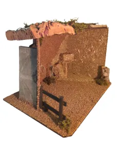 Wooden and Cork Setting for the Nativity or Stable for 15–20 cm Nativity Figures 2