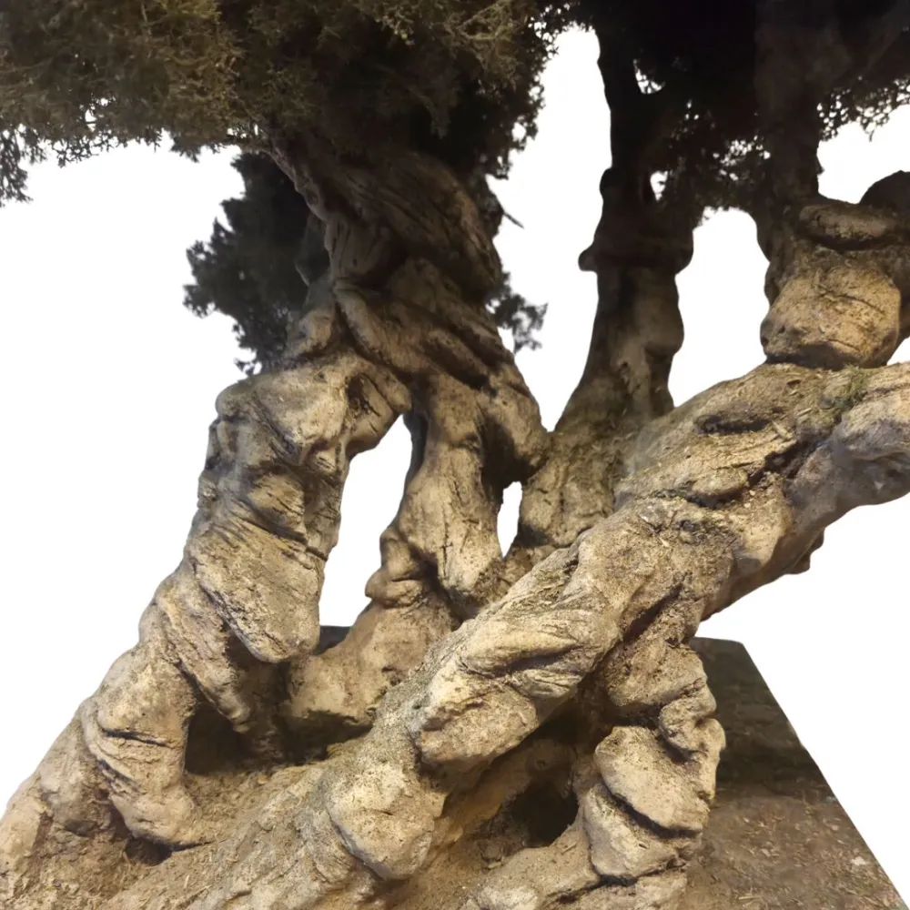 Handcrafted Olive Tree, 50 cm Tall, for 25–30 cm Nativity Figures