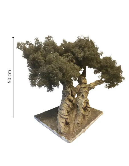 Handcrafted Olive Tree, 50 cm Tall, for 25–30 cm Nativity Figures