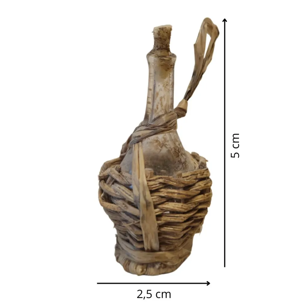 Glass Wine Flask for 15–18 cm Nativity Figures