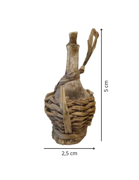Glass Wine Flask for 15–18 cm Nativity Figures