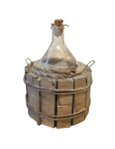Rustic Glass Demijohn, for 30 cm Nativity Figures