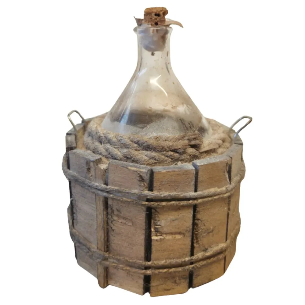 Rustic Glass Demijohn, for 30 cm Nativity Figures