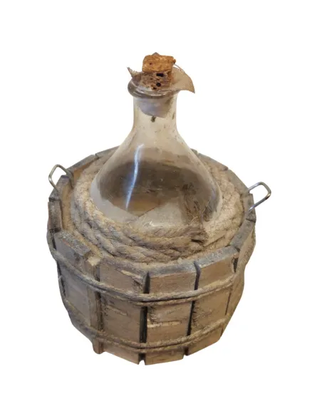 Damigiana rustica in vetro per statue da 30 cm