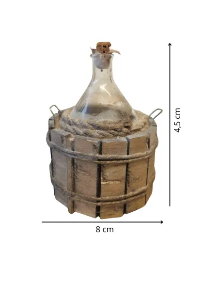 Rustic Glass Demijohn, for 30 cm Nativity Figures
