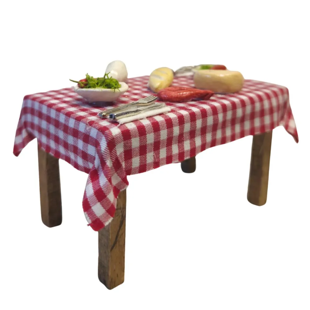 Wooden Dining Set Table, for 10 cm Nativity Figures
