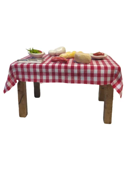 Wooden Dining Set Table, for 10 cm Nativity Figures