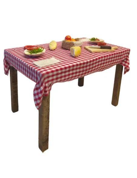 Wooden Dining Set Table for 25 cm Nativity Figures