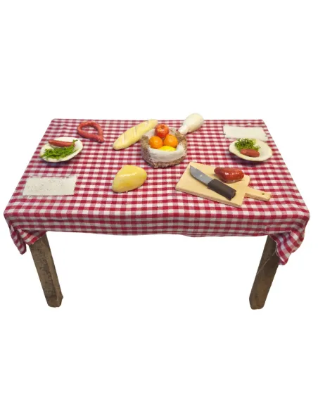 Wooden Dining Set Table for 25 cm Nativity Figures