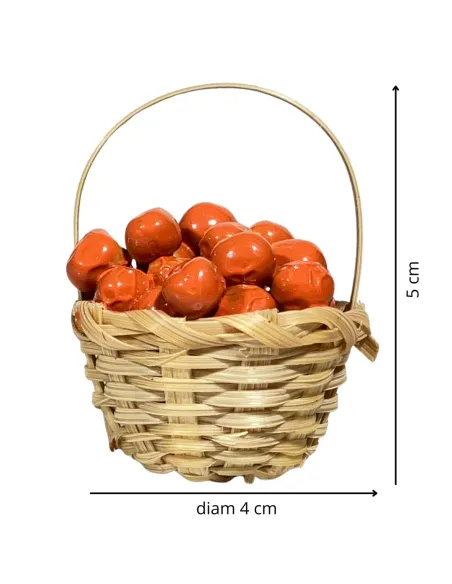 Cesto con arance per statue da 20-25 cm