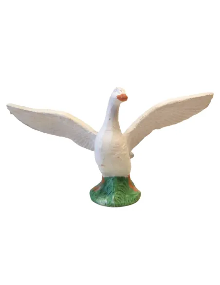 Terracotta Goose with Open Wings, for 20–25 cm Nativity Figures