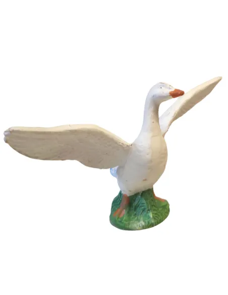 Terracotta Goose with Open Wings, for 20–25 cm Nativity Figures