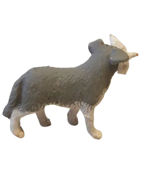 Cane da caccia con volatile in bocca in terracotta per statue da 20-25 cm