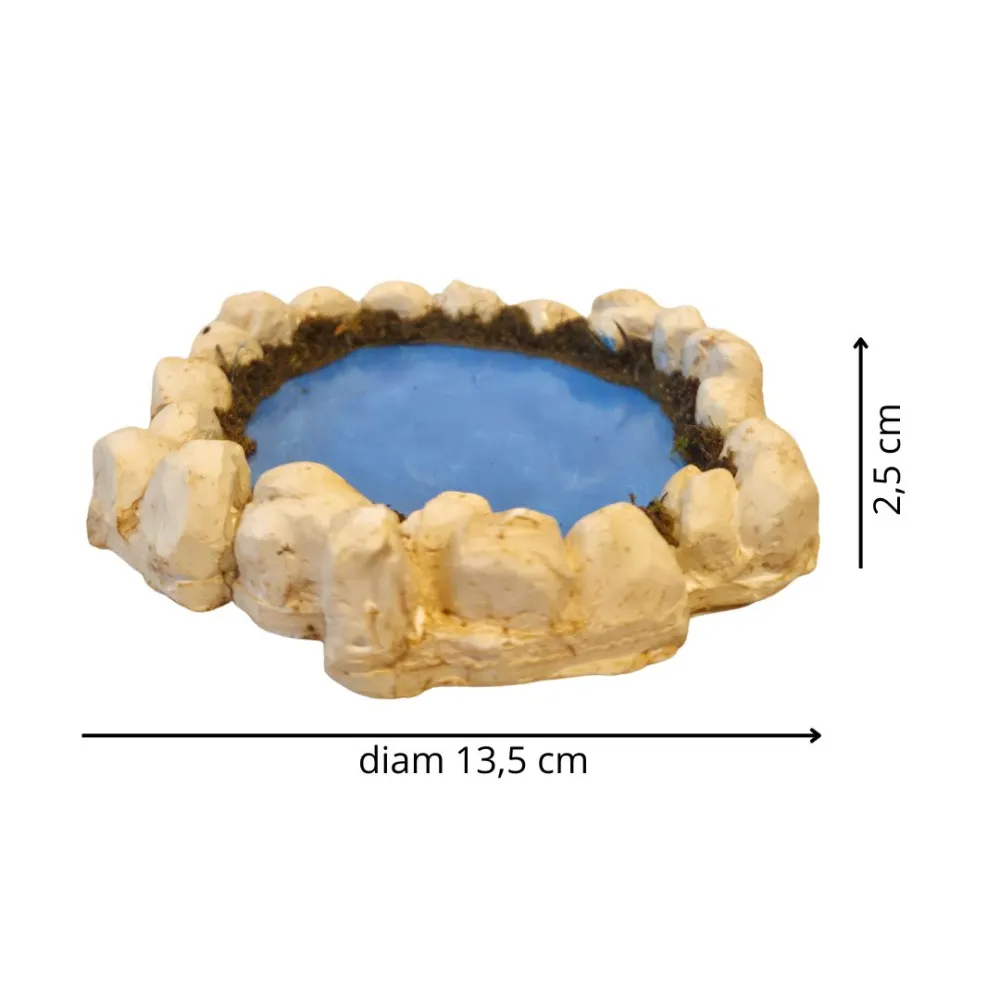 Plaster Pond, for 8–10 cm Nativity Figures