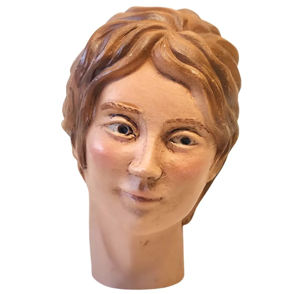 Resin Madonna Head for 28-30 cm Nativity Figures