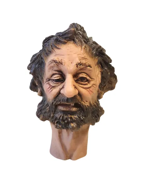 Bearded Beggar Face, for 30 cm Nativity Figures