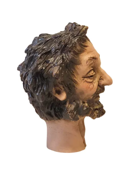 Bearded Beggar Face, for 30 cm Nativity Figures