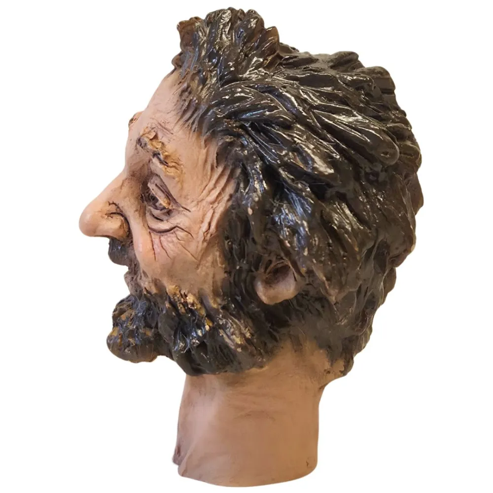 Bearded Beggar Face, for 30 cm Nativity Figures