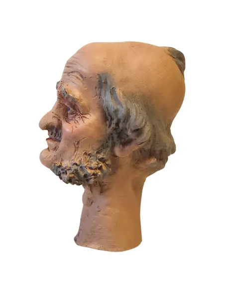 Elderly Farmer Face, for 30 cm Nativity Figures