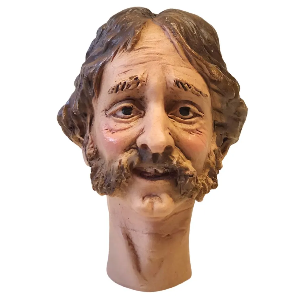 Volto uomo con baffi per 30 cm