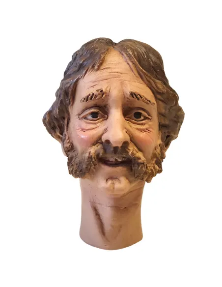 Moustached Male Face, for 30 cm Nativity Figures
