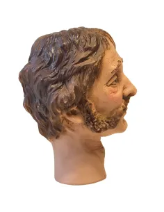 Volto uomo con baffi per 30 cm 2