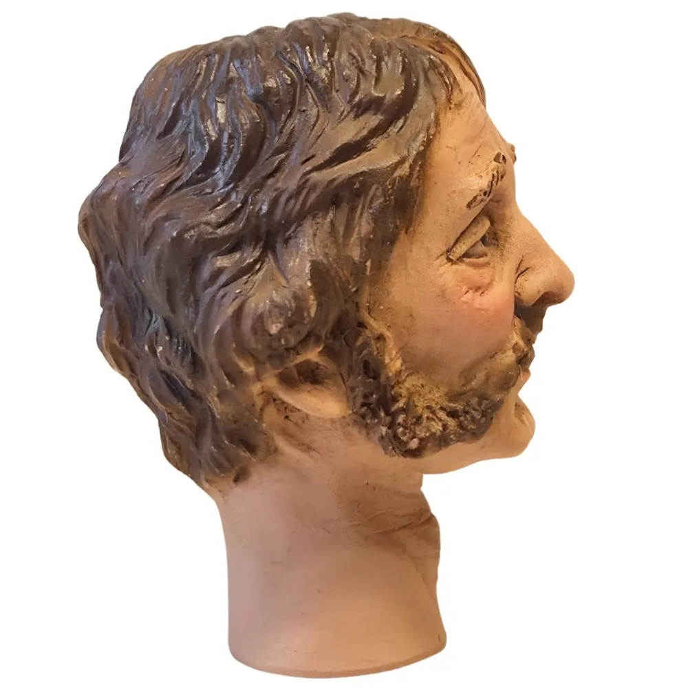 Volto uomo con baffi per 30 cm