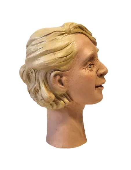 Blonde Female Face with Short Hair, for 30 cm Nativity Figures