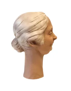 White-Haired Elderly Woman's Face, for 30 cm Nativity Figures 2