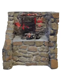 Braciere in polistirene con carne in cera per statue da 30 cm