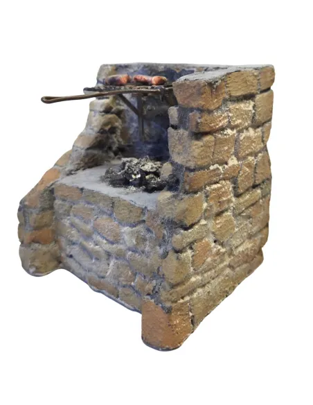 Braciere in polistirene con carne in cera per statue da 30 cm