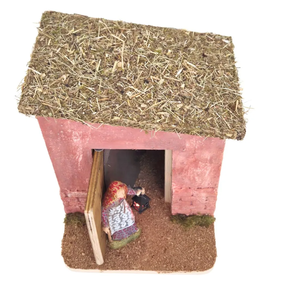 Animated 10 cm Landi Elderly Woman Opening and Closing the Door