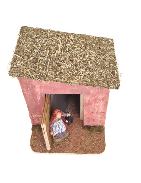 Animated 10 cm Landi Elderly Woman Opening and Closing the Door
