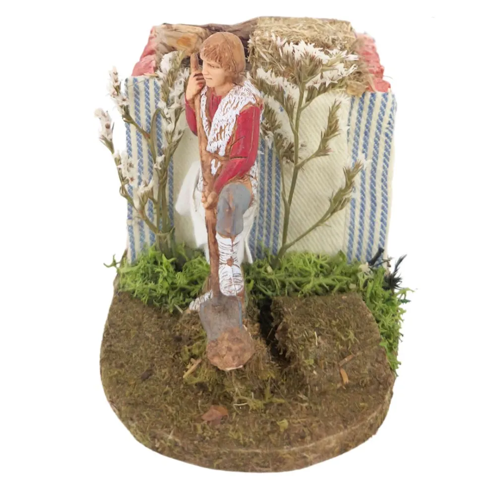 Animated 10 cm PVC Landi Farmer