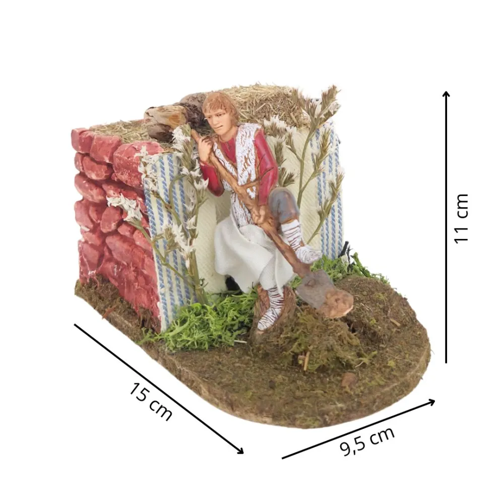 Animated 10 cm PVC Landi Farmer