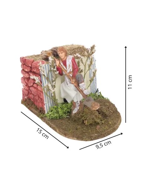 Animated 10 cm PVC Landi Farmer