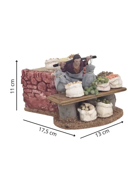 Animated 10 cm PVC Oliver Legume Seller
