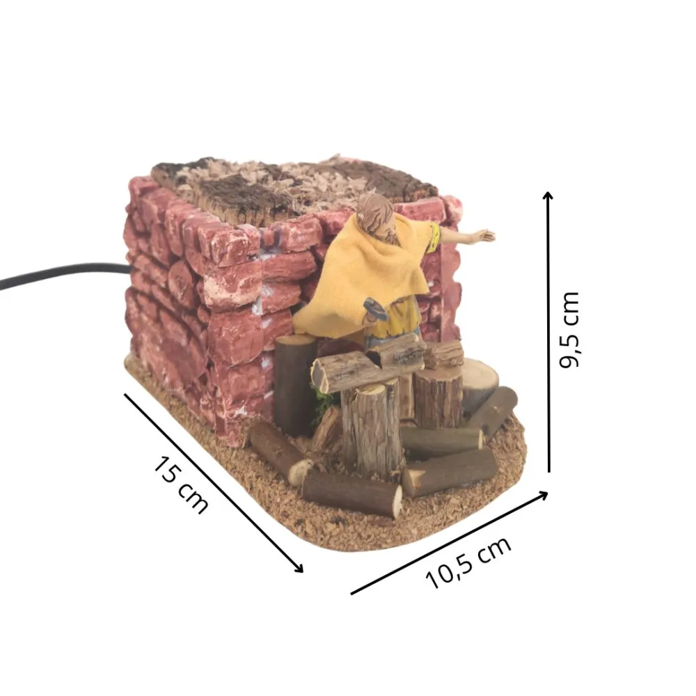 Animated 10 cm PVC Landi Woodcutter