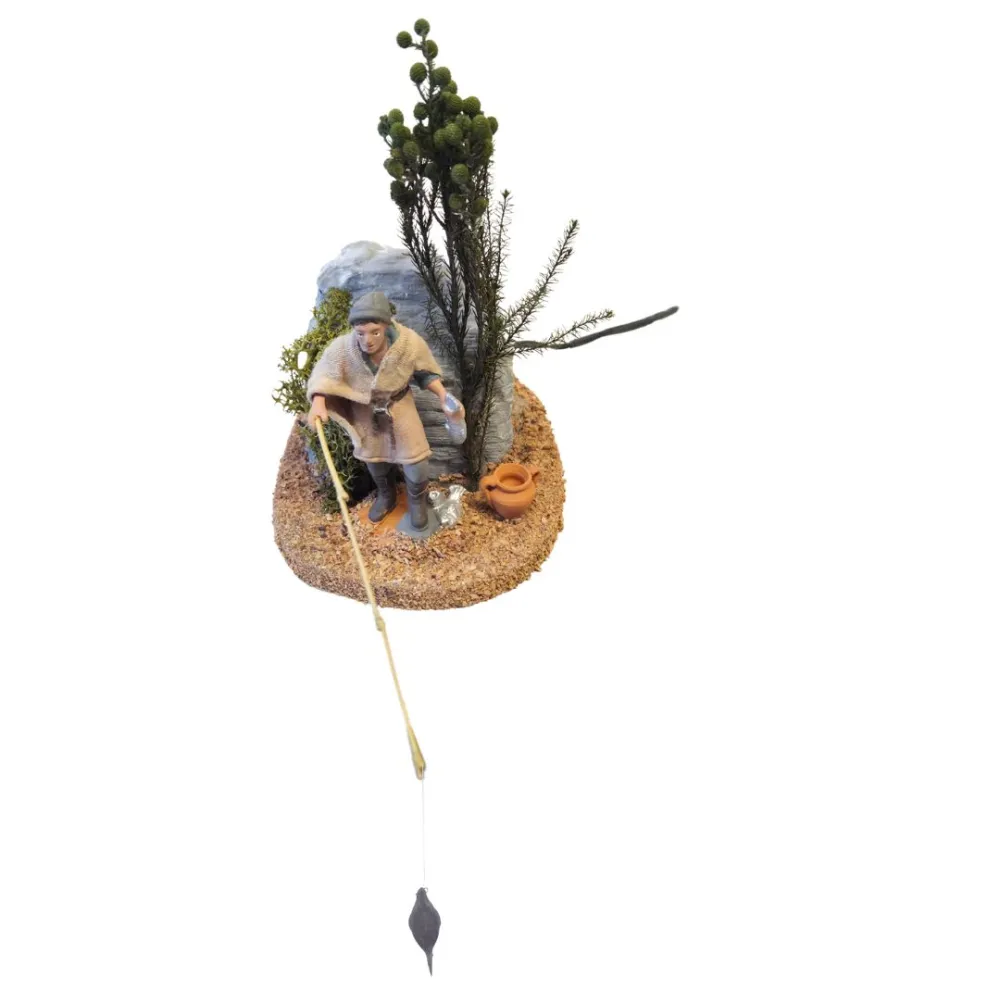 Animated 8 cm PVC Oliver Fisherman