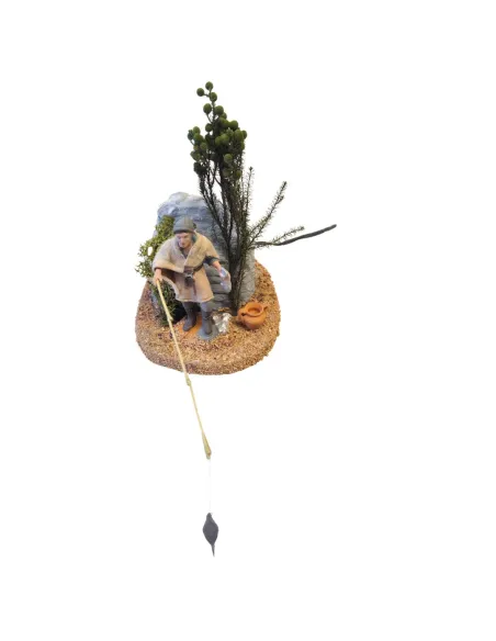 Animated 8 cm PVC Oliver Fisherman