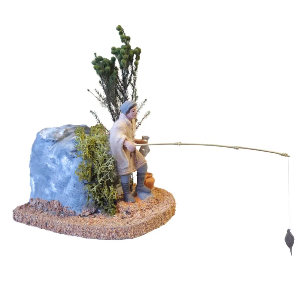 Animated 8 cm PVC Oliver Fisherman