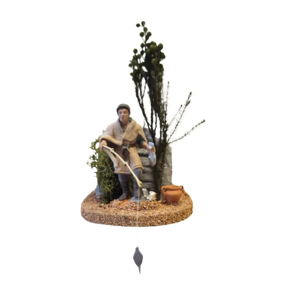 Animated 8 cm PVC Oliver Fisherman