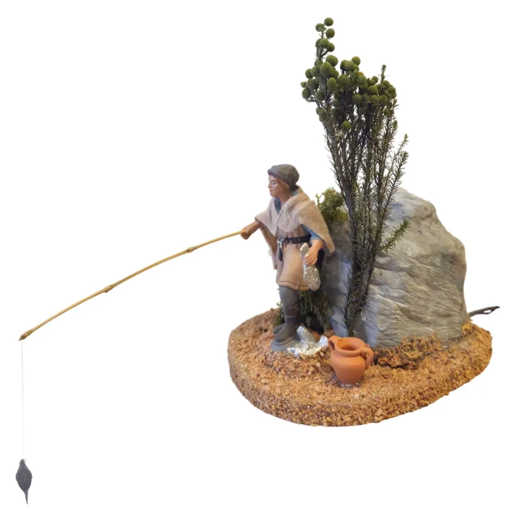 Animated 8 cm PVC Oliver Fisherman