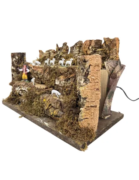 Gregge di pecore al pascolo in movimento per statue da 5-8 cm