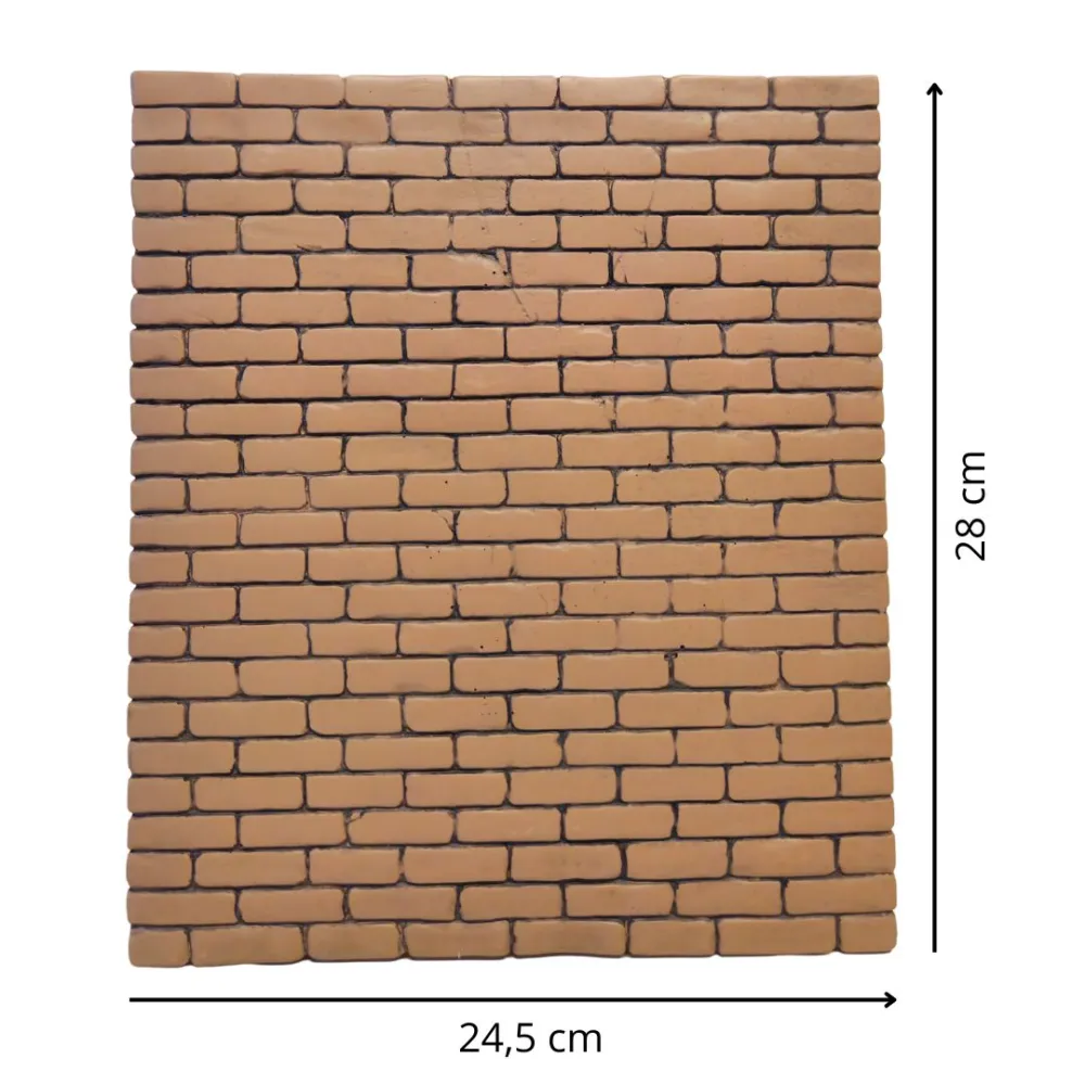 Vertical Resin Brick Wall or Floor Panel for 30 cm Nativity Figure
